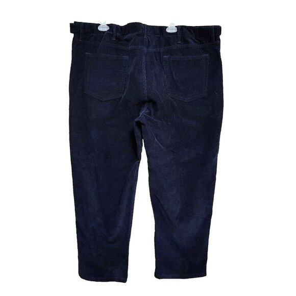 Lands' End Men's Navy Corduroy Traditional Fit Pants Size 44 X 27 - Picture 2 of 3